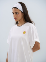The Vibe • T-Dress - White