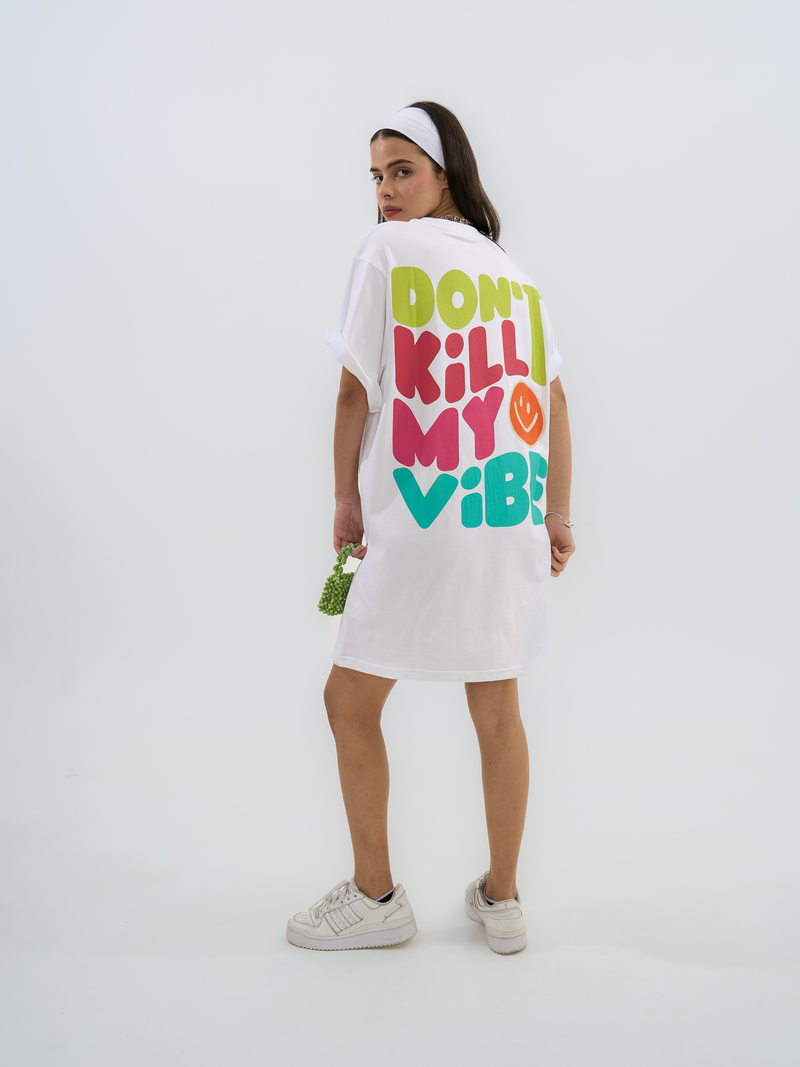The Vibe • T-Dress - White
