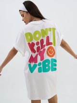 The Vibe • T-Dress - White